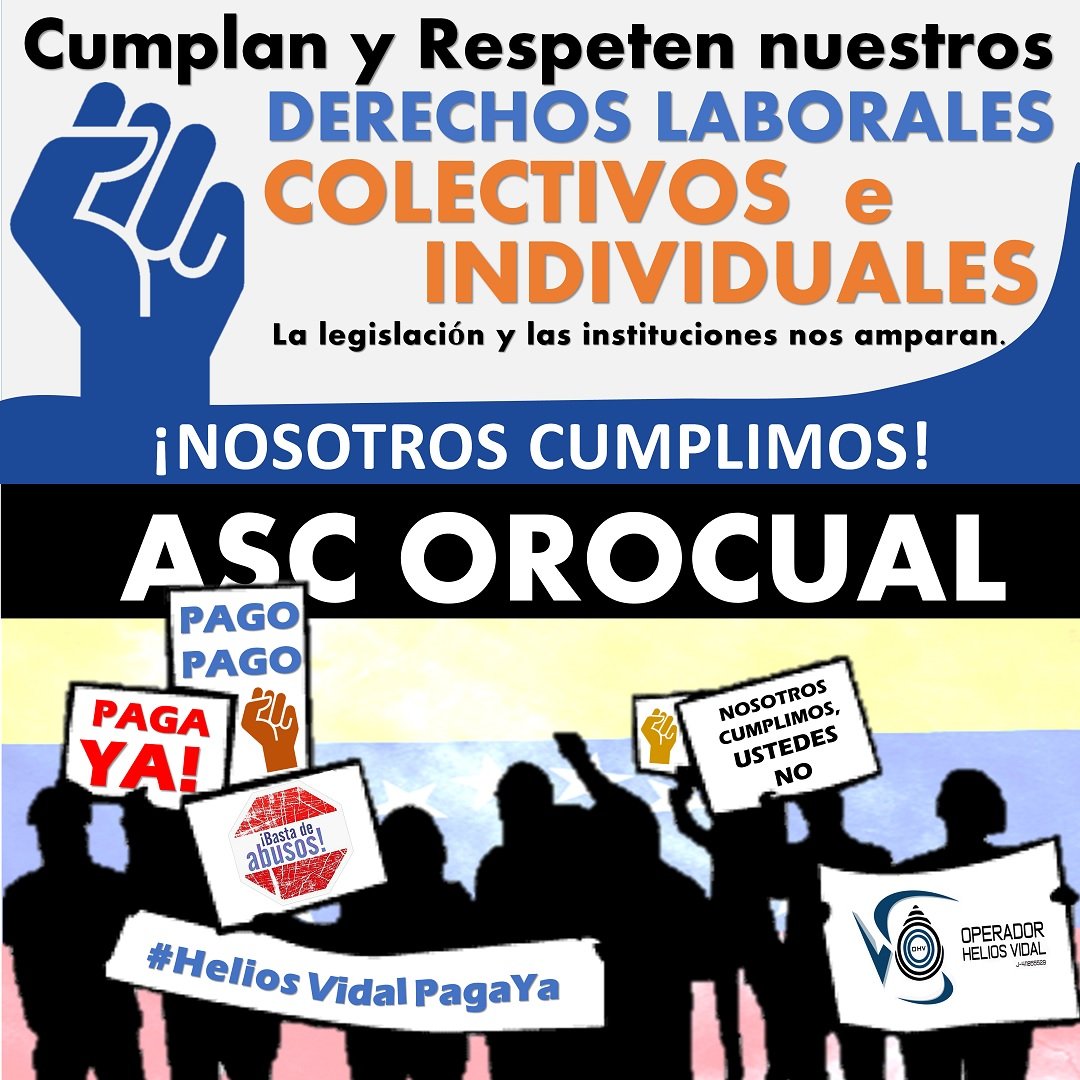 FranGuaramata's tweet photo. Confiando en las leyes y en las instituciones, buscamos se cumpla con nuestros derechos laborales colectivos e individuales  #HeliosVidalPagaYa @tareckPSUV @dcabellor @NicolasMaduro @TarekWiliamSaab @erwin_pdvsa  #ANEnBatallaPorLaVerdad #ModoActivo #CuarentenaEsPrevenir #CPT https://t.co/1UipYYlOGK