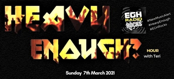 <Sunday 7th March>
#TuneIn to #HeavyEnough?Hour <a href="/EGHRocks/">KingWan</a> #radio 9pm UK
⇒eghradio.rocks/player_stream/
feat awesome new music from <a href="/chocolatebanduk/">Chocolate</a> @StruckDownUK <a href="/HollywoodNigh15/">HollywoodNightmare</a> <a href="/voidofvision/">VOID OF VISION</a> <a href="/wearefromsorrow/">From Sorrow To Serenity</a> <a href="/beingasanocean/">𝐁𝐄𝐈𝐍𝐆 𝐀𝐒 𝐀𝐍 𝐎𝐂𝐄𝐀𝐍</a> <a href="/orchidempire/">Black Orchid Empire</a> #Backdrive
facebook.com/HeavyEnoughHou… 
#NewMusic
