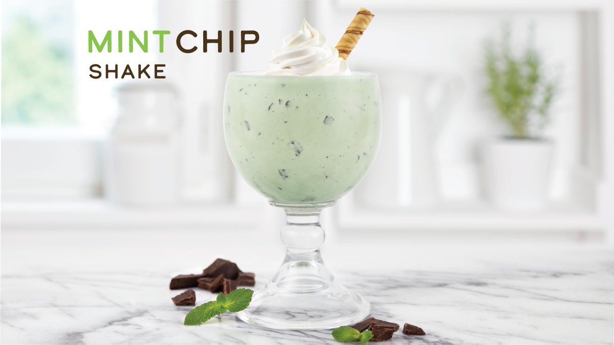 Oberweis's tweet photo. Our Mint Chip shakes are hand-dipped and made with our all-natural super premium Mint Chip ice cream and farm fresh Oberweis milk, and topped off with our hand-crafted whipped-cream and a Pirouline cookie. Try one today! 🌿 🍫 #mintchipshake #oberweisshake #simplythebest https://t.co/LniHDpk0XQ