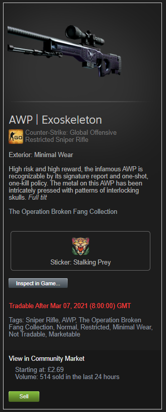 CHarambeCS's tweet photo. Haven't done a giveaway in a while so I'm giving away an AWP | Exoskeleton Minimal Wear worth $3

To enter:

-Follow me @CH4rambe
-Retweet
-Tag 2 friends

Giveaway ends in 7 days⏳

Good luck!🚀
#csgoskins #CSGOGiveaway #CSGO #skins #free https://t.co/k0MyBNWBLj