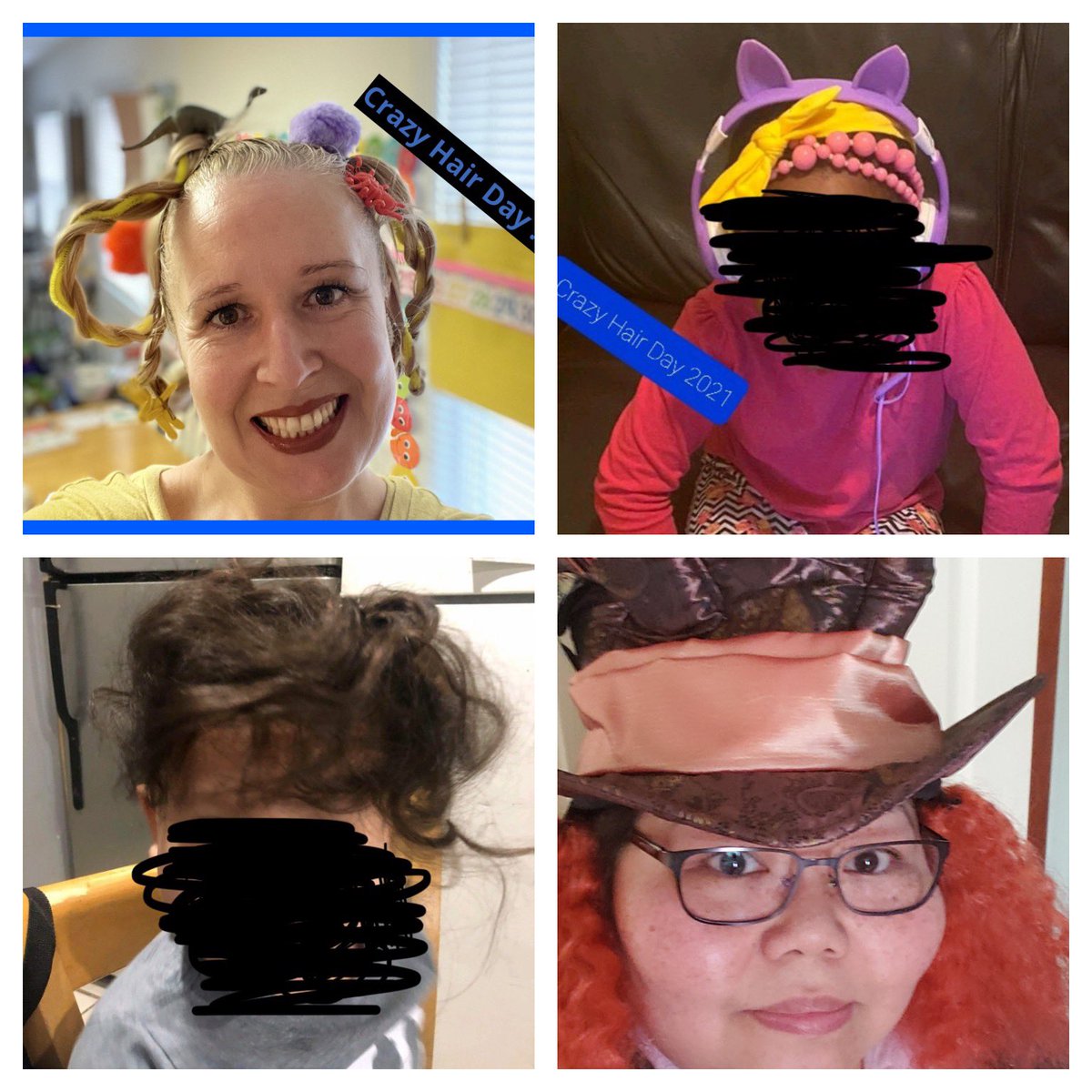 Crazy Hair Day !!! Read Across America !!!🙃☺️👩🏼‍🏫