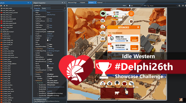 EmbarcaderoTech's tweet image. Idle Western is a Wild West Style Idle Ranch mobile game and it is built in #Delphi. It has reached 57K+ unique users with any kind of device type and #iOS version. Learn more: embt.co/3uSrtqZ #Delphi26th #ShowcaseChallenge @EnesGeven