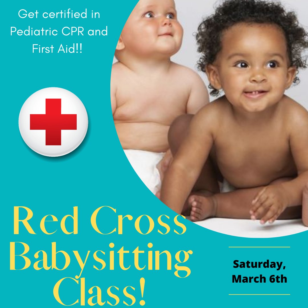 DalandSwim's tweet photo. Want to be babysitting certified? Get certified in Pediatric CPR and first aid! Learn how to build a resume, ace a job interview, and more! Register today at https://t.co/NCuFgcWwDi! https://t.co/YyiQO7wdGd
