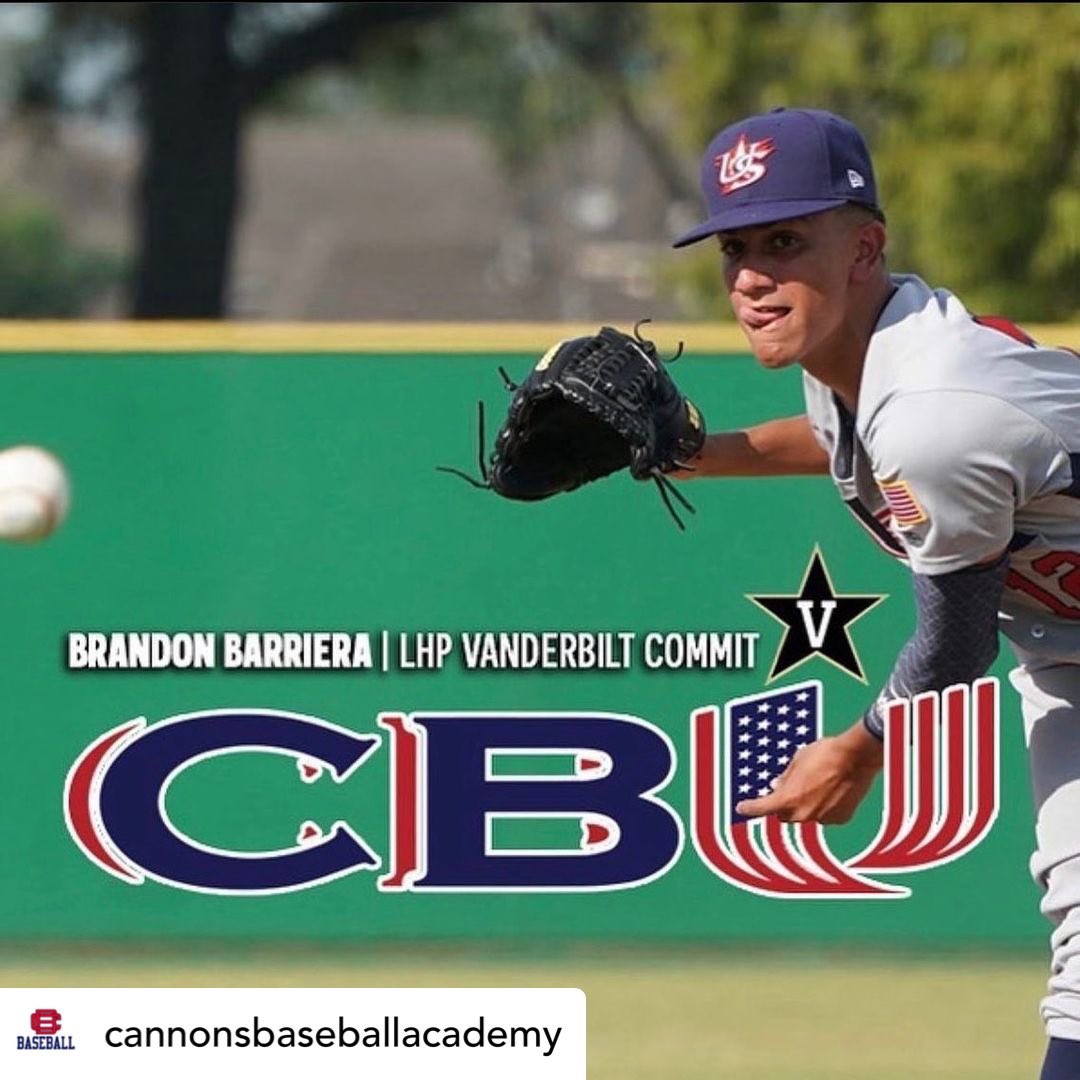 A big happy birthday to our day 1 guy 2022 <a href="/VandyBoys/">Vanderbilt Baseball</a> commit LHP, <a href="/BrandonBarriera/">Brandon Barriera</a> . Hope it’s a great day B! <a href="/CBU_FL/">🇺🇸CBU🇺🇸</a>
