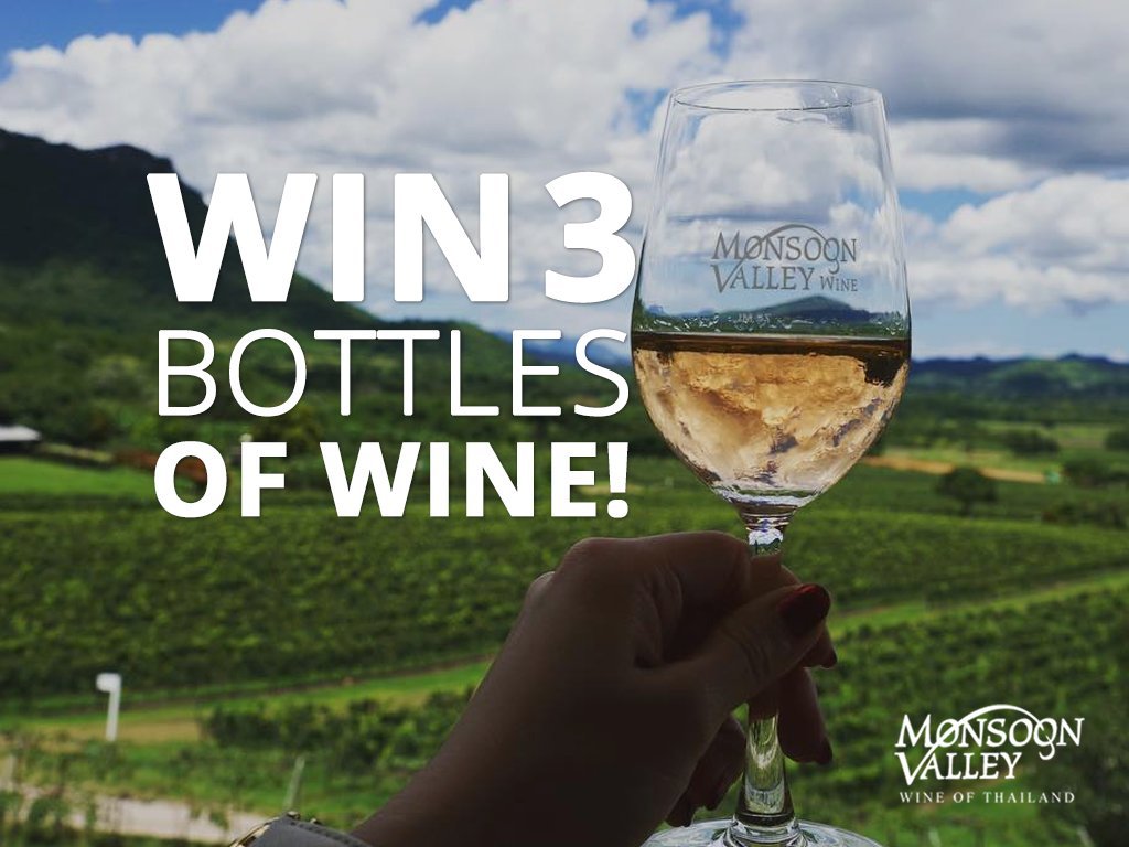 #Win 3 bottles of fine #MonsoonValley wine! To enter, simply RT this post and follow us <a href="/MonsoonValleyUK/">Monsoon Valley Wine</a>! #Competition closes 31st March #GoodLuck
T&amp;Cs apply