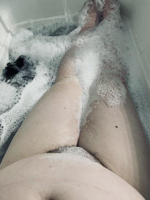 Bath time after a long day on my feet. Can you imagine how sore and smelly those feet are, how nice the