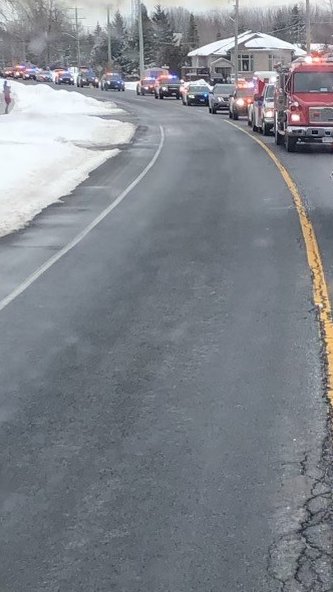 OPP East Region (@opp_er) on Twitter photo #SDGOPP members assisted in welcoming home volunteer fire fighter Blake of the <a href="/SStormont/">South Stormont</a> Fire services. Blake is returning home after suffering a workplace injury. #SDGOPP joined South Stormont Fire and local Paramedics with an escort to Long Sault. Welcome home Blake ^tc #SDGOPP members assisted in welcoming home volunteer fire fighter Blake of the <a href="/SStormont/">South Stormont</a> Fire services. Blake is returning home after suffering a workplace injury. #SDGOPP joined South Stormont Fire and local Paramedics with an escort to Long Sault. Welcome home Blake ^tc