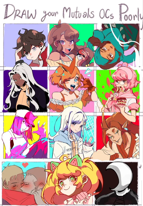 J'ai pas eu assez de place pour écrire les noms et c'est plus parti en expérimentations que du sketch ;; Désolée!!
@fxnker  , @dechet_rie , @constarlations , @ReplicantDark , @tongoledoggo @Vel_kia @Kahmin_ @haveneuh @poryphone @Melmelthekitsun , @NyanDiaCat , @NekoChanDessin <33 