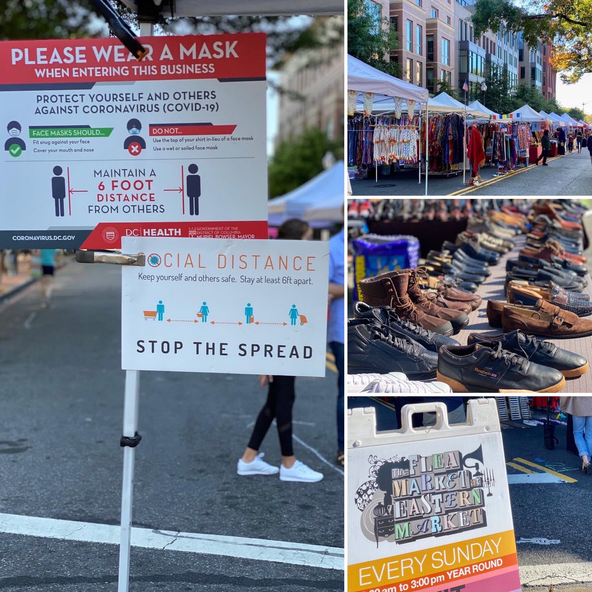 the #FleaMarketatEasternMarket os back on the pedestrian-friendly 7th St SE starting this Sunday! From 9am - 3pm, the market is permitted to continue operating under strict COVID-19 health regulations including mandatory face masks and social distance measures! <a href="/EasternMarketMS/">Eastern Market Main Street</a>