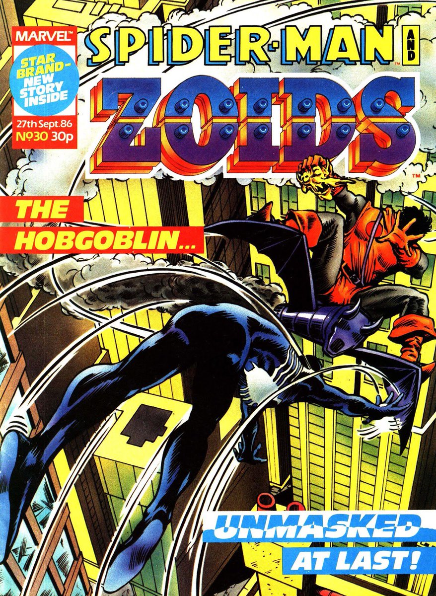 Thought I’d take a brief step back and read Morrison’s contributions to Spider-man and the Zoids, a comic I collected avidly as a kid (and still have physically somewhere) but barely remember. There’s a few neat stories here, Deserts in 30 & 31 is full of pathos.