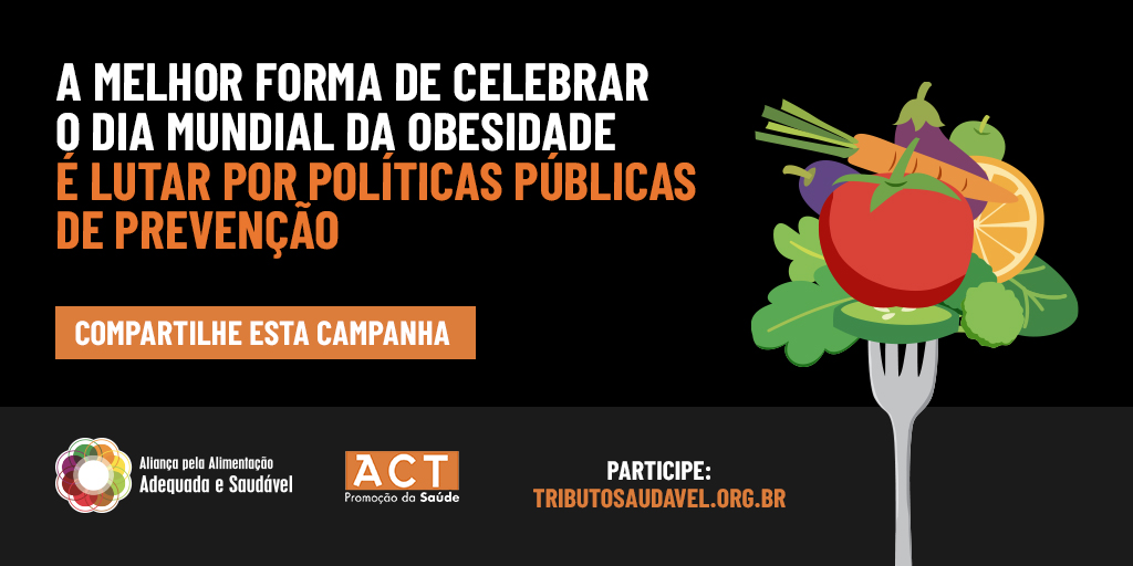 AliancaAlimenta's tweet photo. A melhor forma de combater a obesidade é com políticas públicas de prevenção. Diversos países têm adotado a tributação de bebidas adoçadas como forma de reduzir o consumo, evitar doenças e mortes. Participe! https://t.co/nkfcLIBEIK #WorldObesityDay #DiaMundialDaObesidade https://t.co/lf1kpZrknC
