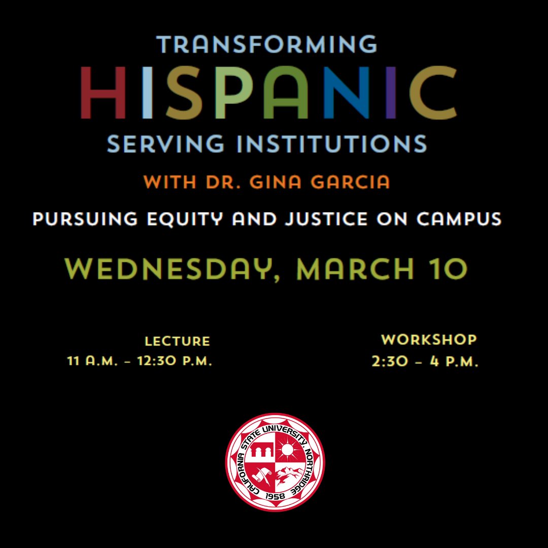 Join us on Wednesday, March 10th as Pursuing Equity and Justice on Campus presents an engaging workshop for the entire community! #CSUN

 Register now on zoom: csun.zoom.us/webinar/regist…