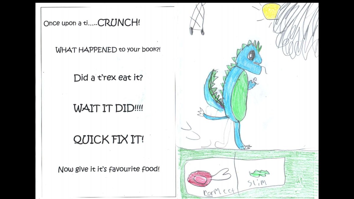 fleurtooby's tweet photo. Best home school day! Inspired by @TomFletcher and #WorldBookDay2021 the kids collaborated on their first book age 5 and 8 <3 https://t.co/9XzzX82MPl