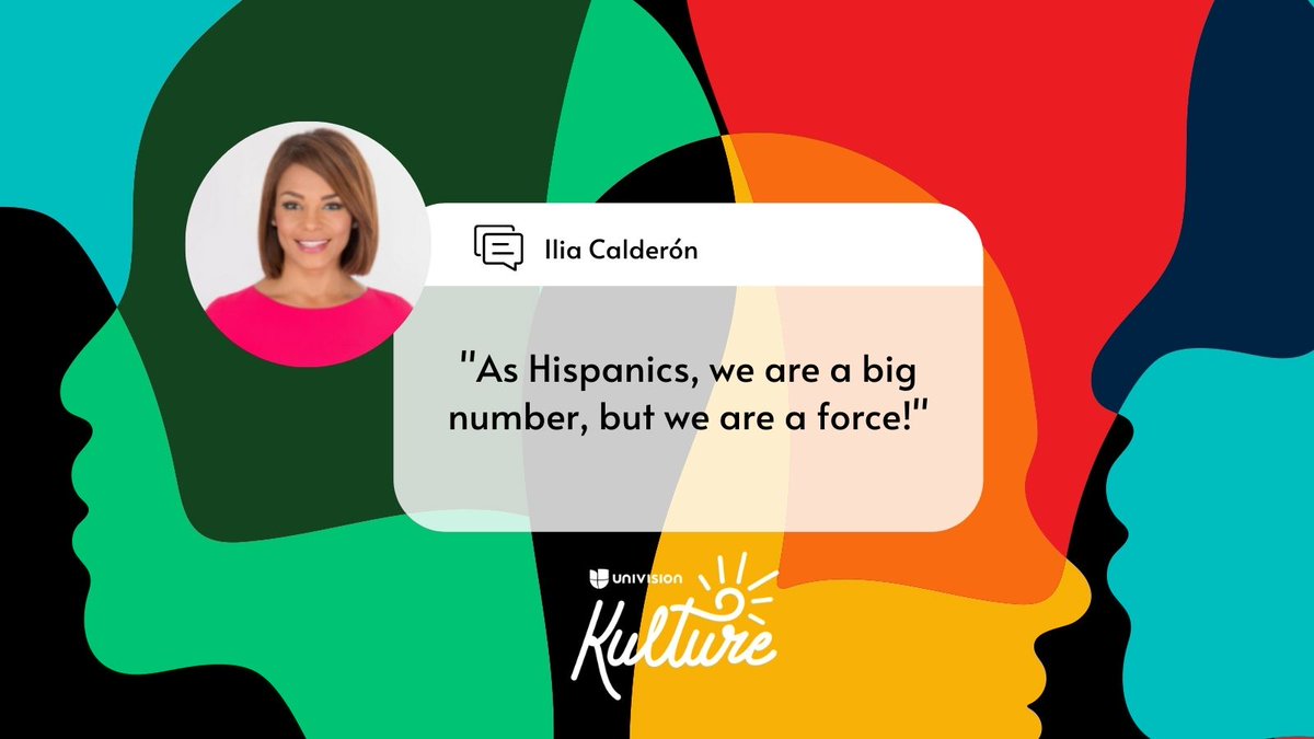 UniKulture's tweet photo. "As Hispanics, we are a big number, but we are a force!" @iliacalderon https://t.co/p1Z4Kq51gP