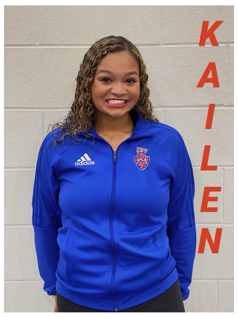 This weeks cheerleader of the week is Kailen Jones. She has been cheering for 4 years and her favorite color is blue. She loves snickers and her favorite moment on the team is being on channel 13 for operation basketball and the bus rides to the games!❤️