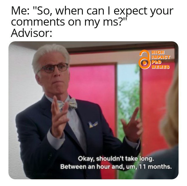 #PhD #phdlife #phdmemes #phdchat #phdforum #AcademicTwitter #AcademicChatter #academia #researchers