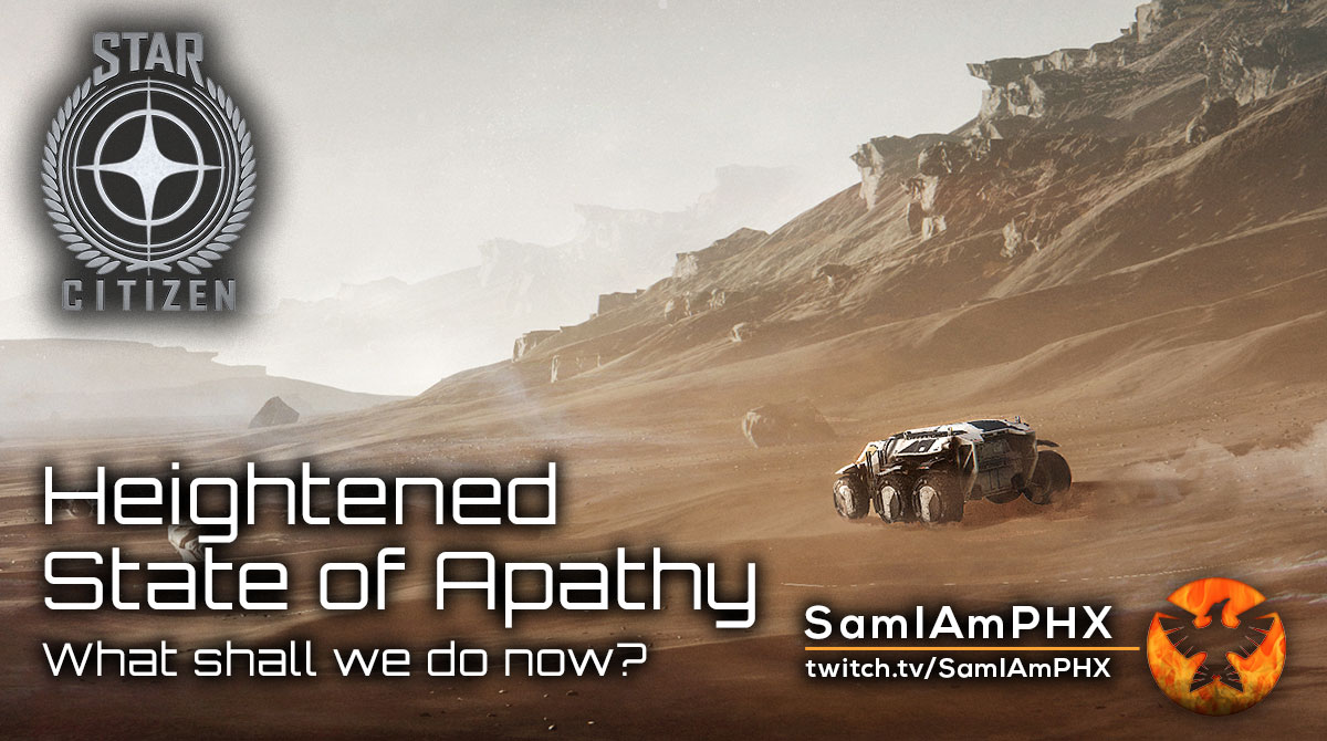 !Giveaway x4🔥Heightened State of Apathy🔥[3.12.1] #starcitizen
Gather your embers &amp; pass the marshmallows🔥
Live in 10 min...
twitch.tv/samiamphx

Thanks for yesterday's raids from <a href="/Lawstson/">Eric</a> and  <a href="/Tenmina_twitch/">Tenmina</a>