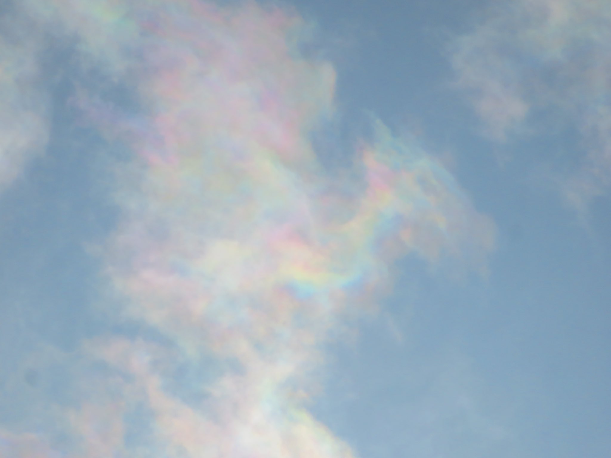 荒木健太郎 淡い虹色の彩雲に出会いました T Co Iw7v12hgo0 Twitter