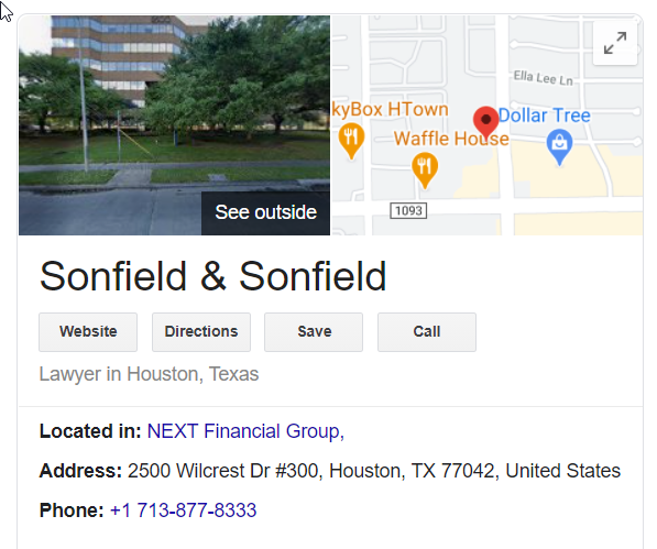 For those curious about $PVDG and #Houston, well... This is **pure 100% speculation**, but their law-firm - Sonfield & Sonfield - has offices in Houston. 🧐

Possibly wrapping up that 8-K, or maybe signing some other deal? 🤩

Or maybe just visiting #spacecenterhouston?