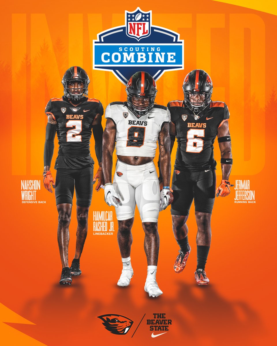 Jonathan Smith (@coach_smith) on Twitter photo Proud to have <a href="/nahwrig/">Nahshon Wright</a>, <a href="/HamilcarRashed/">Hamilcar Rashed Jr</a> and <a href="/Munchie1_/">Jermar Jefferson</a> representing the Beavs at the NFL Combine. Congrats! Proud to have <a href="/nahwrig/">Nahshon Wright</a>, <a href="/HamilcarRashed/">Hamilcar Rashed Jr</a> and <a href="/Munchie1_/">Jermar Jefferson</a> representing the Beavs at the NFL Combine. Congrats!