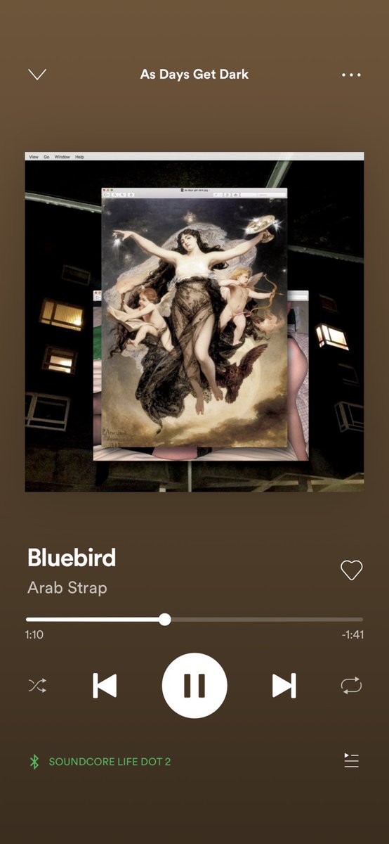 Coked off my tits with work at 7:30am. What else better to do than listen to the best album since The last Romance! 🥴 <a href="/ArabStrapBand/">Arab Strap</a>  <a href="/AidanJohnMoffat/">Aidan Moffat</a> @M_Middleton_UK  shout out to <a href="/tigersjaw/">tigers jaw</a> aswell which I will get around to! 😌