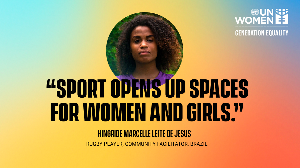 Through sport, Hingride learned to be confident and fearless in pursuing her dreams, despite the discrimination she faced.

Today, she uses that same tool to empower other girls around her.

She is #GenerationEquality, and this is her story: unwo.men/xhLM50DO1lf #IWD2021