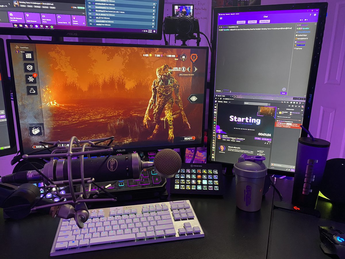 A nice clean desk and a fresh <a href="/GFuelEnergy/">G FUEL®</a> is the perfect way to start a stream!

Continuing that TOME VI grind on <a href="/DeadByBHVR/">Dead by Daylight</a> come chill we us!

👉🏻Twitch.tv/oRymeTv 🪐#intothefog #GSQUAD 💜