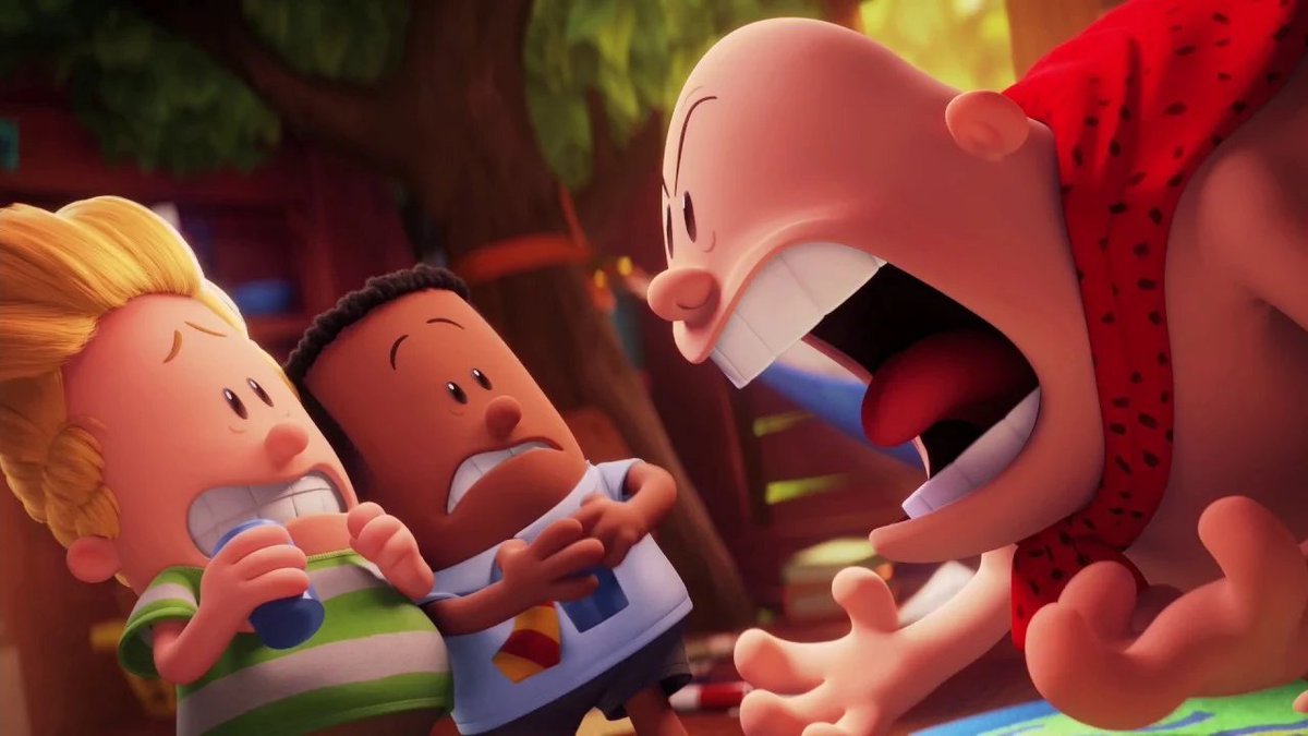 the captain underpants movie is so slept on imo its so cute and true to the charming chaos of the books and the spirit of childlike creativity and in the discussion of 2d source material to 3d animation i think it deserves a spot 