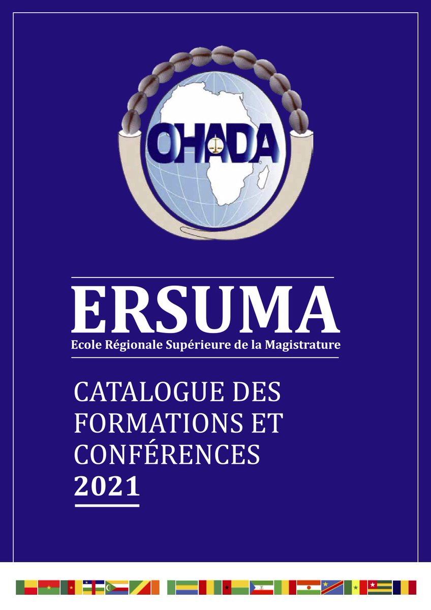 ohada_officiel's tweet photo. Catalogue 2021 des formations et conférences de l'ERSUMA
https://t.co/Ia0IdgvVJZ
#OHADA #ERSUMA https://t.co/GZwKMKqEvn