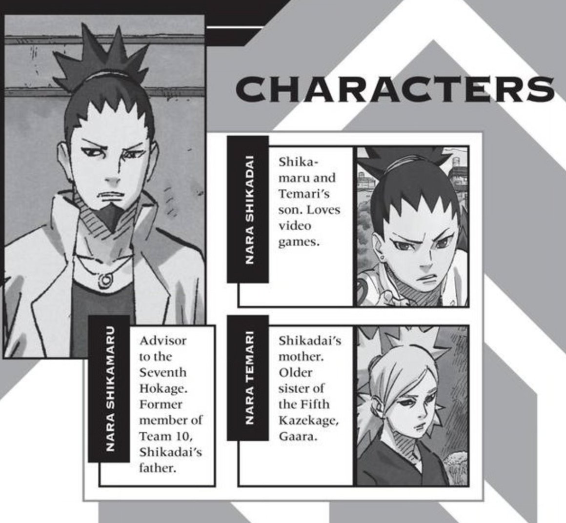 The fact that everyone is introduced as a reference to Shikadai.... 