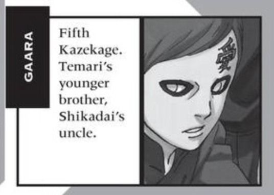 The fact that everyone is introduced as a reference to Shikadai.... 