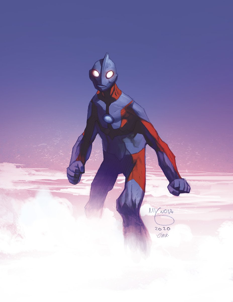 Ultraman by @artofmmignola that I've colored for fun.