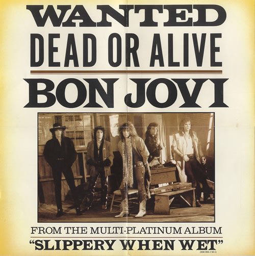 Hoy en 1987, Bon Jovi lanzó “Wanted Dead or Alive” como el tercer sencillo del álbum “Slippery When Wet”. Alcanzó la posición #7 en el Hot 100. El video fue realizado en blanco y negro, con grabaciones de la extensa gira que hizo la banda por USA e imágenes detrás del escenario.