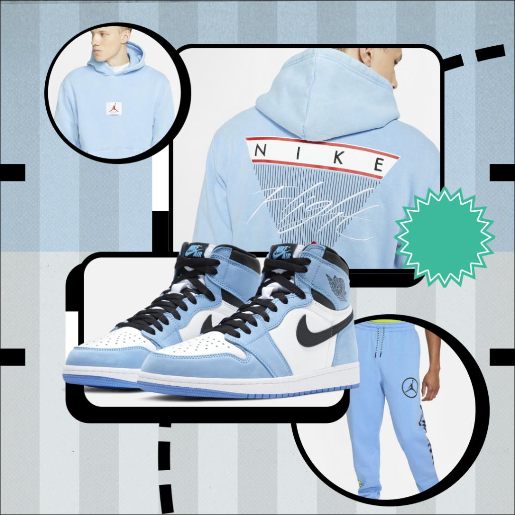 foot locker air jordan 1 blue