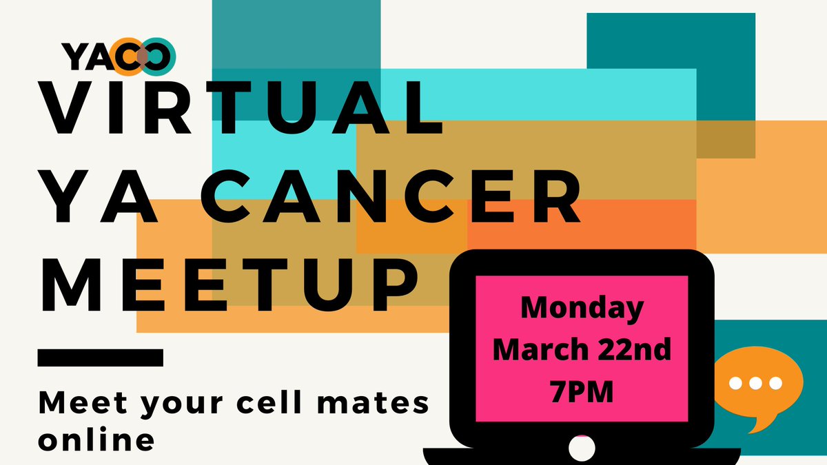 After being CO(VID)oped up for a year, we're YEARning for a #AYACancer meetup. Join us on 3/22 at 7PM eventbrite.com/e/young-adult-…