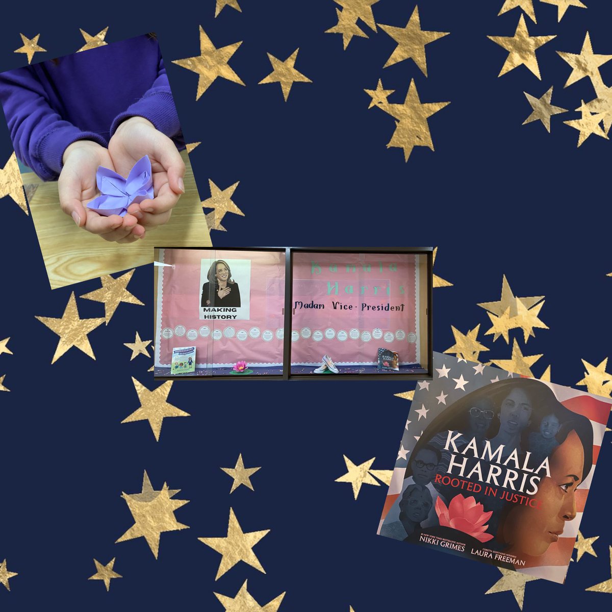 Melissa Killeya (@mkilleya) on Twitter photo This week the upper grades finished reading and discussing Kamala Harris: Rooted in Justice. It’s been interesting to learn about our VP’s journey! We also made origami lotus flowers! (The name meaning of Kamala is lotus flower.) <a href="/OrangeGroveAISD/">Orange Grove Tigers</a> This week the upper grades finished reading and discussing Kamala Harris: Rooted in Justice. It’s been interesting to learn about our VP’s journey! We also made origami lotus flowers! (The name meaning of Kamala is lotus flower.) <a href="/OrangeGroveAISD/">Orange Grove Tigers</a>