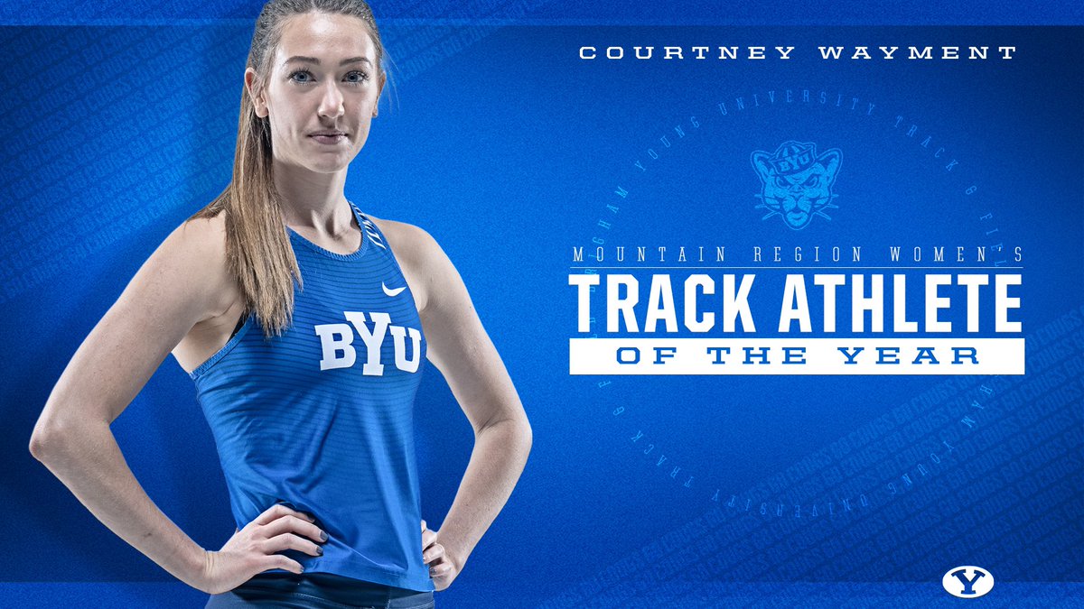 BYUTFXC's tweet photo. Congratulations @CourtsASport20 on being named the Mountain Region Women’s Track Athlete of the Year! 🏆

» https://t.co/QaNExTtt1z https://t.co/Gwr4Op3Wpj