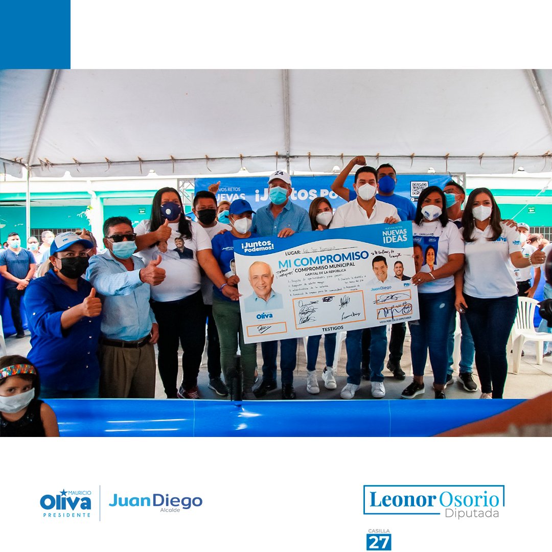 leonorosoriohn's tweet photo. #CASILLA27 

Gracias, Mary Guevara y a todo su equipo de la Col. San Francisco, por reafirmar su compromiso, lealtad y apoyo incondicional hacia la familia #JuntosPodemos. ¡La victoria es nuestra, ahora toca defenderla! 

#OLIVAPresidente #JDZAlcalde #Somosdela24ala46 https://t.co/m7oBCNYeiE