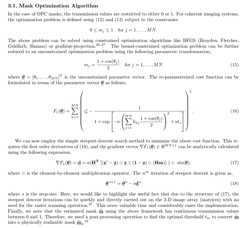 LGcommaI's tweet photo. > [sic; the authors probably mean to say: 'efficiently', though in this case it is not as clear as in other cases of mixing-up these two adjectives. LG,I]
solve for the pixelated #MaskOptimization problem[;] [different] from traditional OPC methodologies, ILT uses mathematical
> https://t.co/ll7mAgqNzt