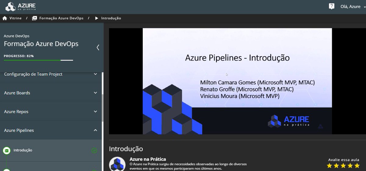 Revisando material da Formação Azure DevOps do Azure na Prática.... Conteúdo está sensacional!!! <a href="/vinijmoura/">Vinicius Moura</a> <a href="/RenatoGroff/">Renato Groff</a> #DevOps #azuredevops