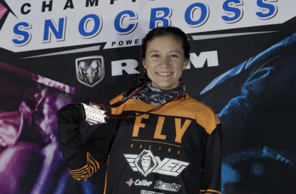 snocross's tweet image. In light of #WomensHistoryMonth we’re going to be highlighting a few of the powerhouse personalities behind our sport. Women and girls who continuously break barriers and inspire others on the world’s largest stage in Snocross/Snow Bike racing. 

#WomenInMotorsports #Snocross2021