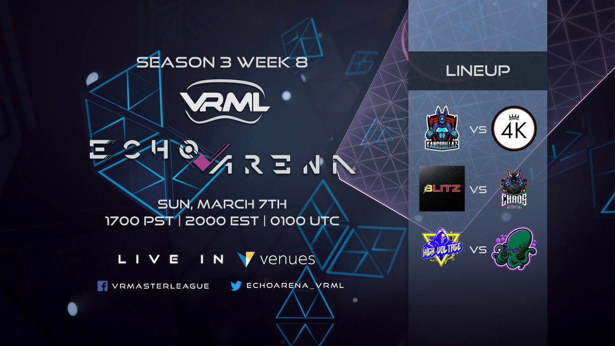 We've got your entertainment set up for Saturday and Sunday!🤖✨

Catch these matches in #Venues <a href="/Twitch/">Twitch</a> <a href="/FacebookGaming/">Facebook Gaming</a> <a href="/YouTube/">YouTube</a> and cheer on the players!
🥽EU ocul.us/305bTdp
🥽NA ocul.us/381pNlc