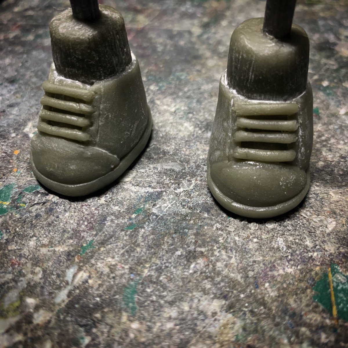 vanessa_ramirez's tweet photo. Little kicks. Need sanding and touch ups. #sculpting #wip #workinprogress #makingthethings #smallsneakers https://t.co/6hdjiOGsWC