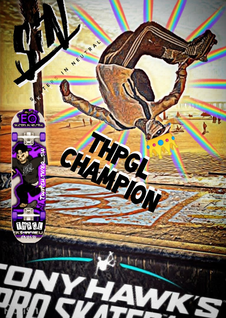 Jms9783's tweet photo. Tony Hawk Premier Graffiti League
Event 6 Champion
👑@EQ_SiN👑
Congrats on the Win and also being the FIRST skater to get 2 event wins! 
@fps_glenn @whitenightcd #THPGL 
@80sixedD @THGDBook @tonyhawk @TonyHawkTheGame @shanejoneill @zumiez @THPSPodcast @SiNTHPS #skate #skateboard https://t.co/MgRrAThEto