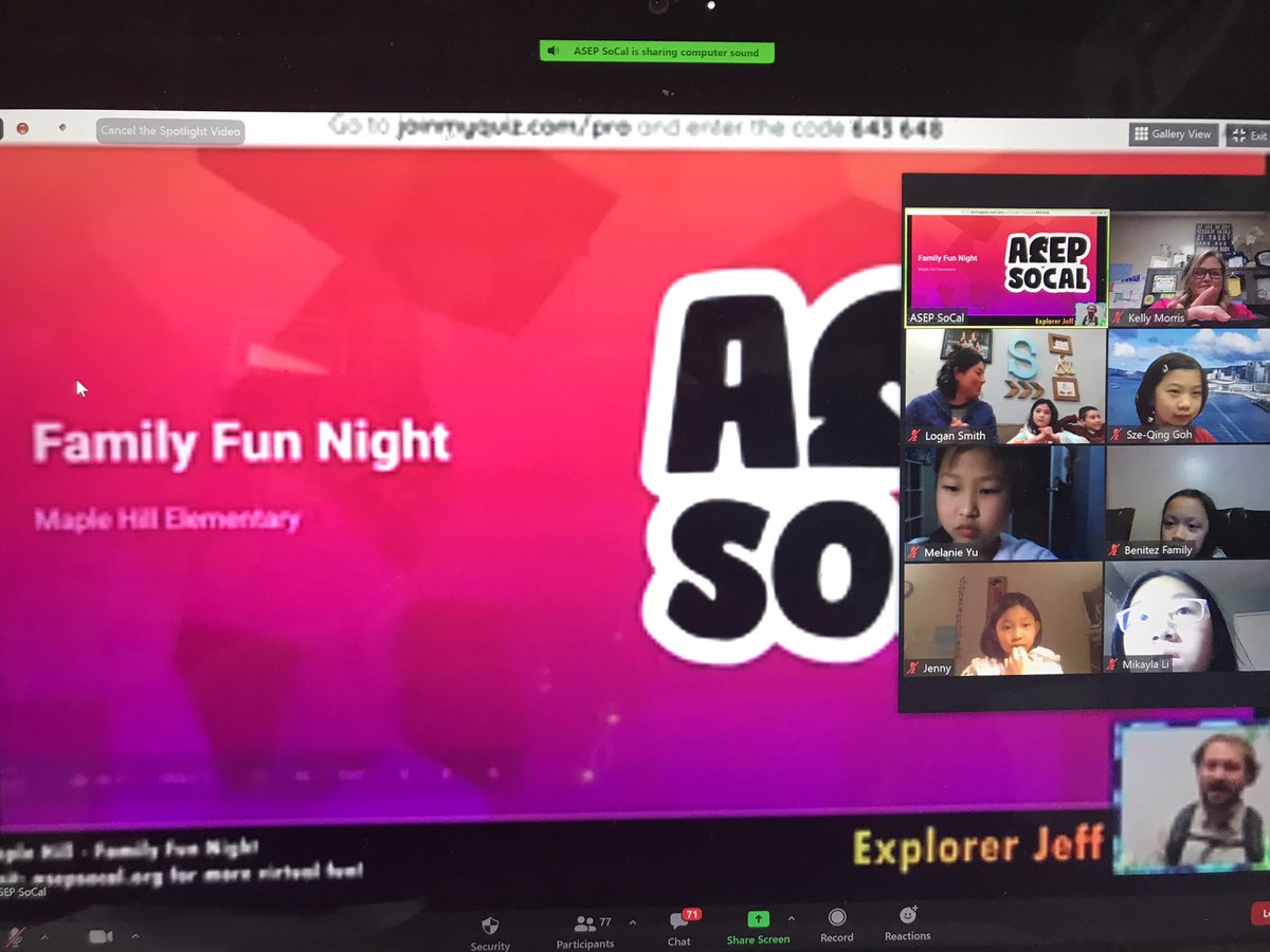 Let the Family Trivia Night Begin! Game on! Connecting as a Community ❤️