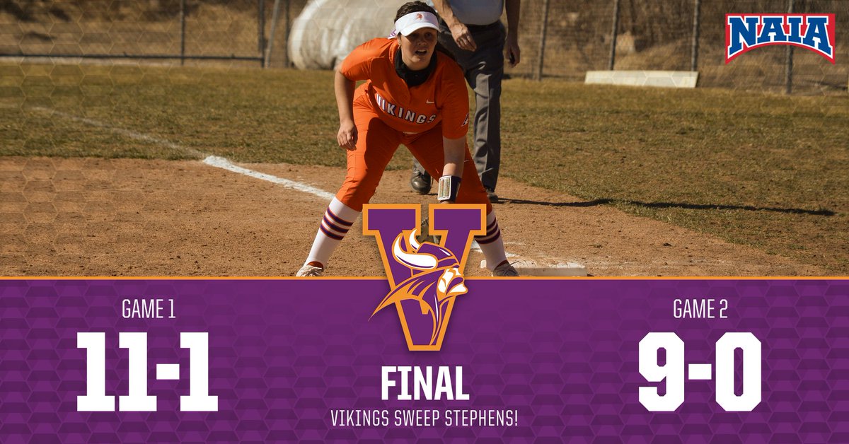 MVCAthletics's tweet photo. Viking Softball Sweeps Stephens, Produces 30 Total Hits! #valleywillroll
https://t.co/oyFGxtlDpL https://t.co/GofKvTYrg0