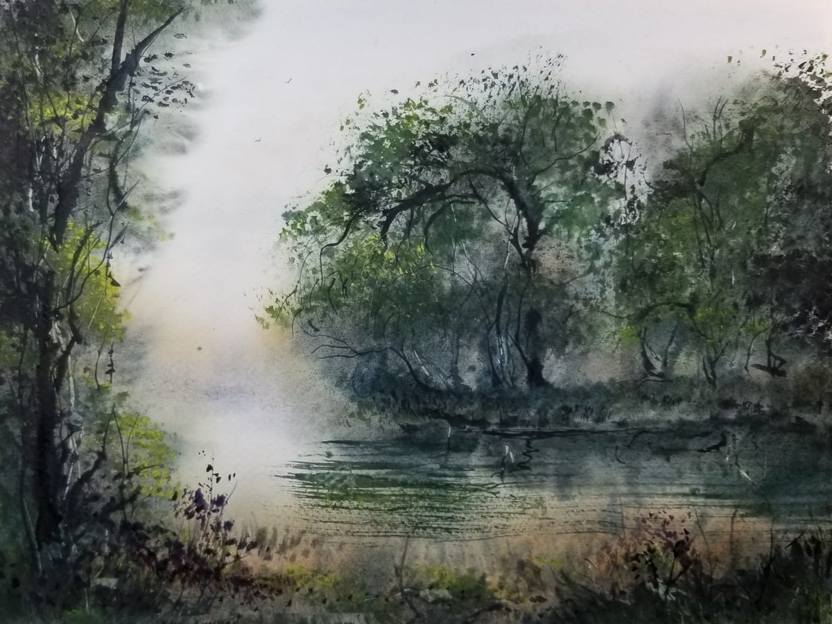 AndrewB01643138's tweet photo. 11x14 watercolor. Imaginary scene :)

#watercolor https://t.co/q7U1Exg9cH