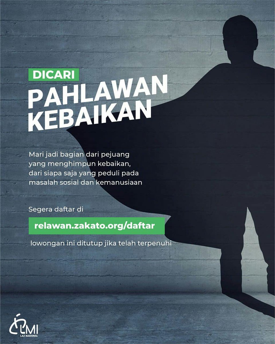 LMImalang87's tweet photo. Untuk kamu yang berjiwa sosial dan penuh dedikasi,
Gabung segera di lowongan Relawan Sobat Zakat Ramadhan https://t.co/1ipfZzUB3x 

Info : https://t.co/DNVVTetZkl
#lowkermalang #infomalang https://t.co/l0Gwha0AG2