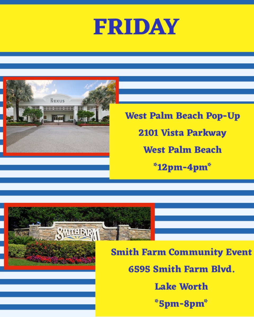 Natuurlik_1's tweet image. FRIDAY

Join us at one of these great locations!

#thenexusvistapark 
**12pm-4pm

#smithfarm 
5pm-8pm

Stop by and check us out!