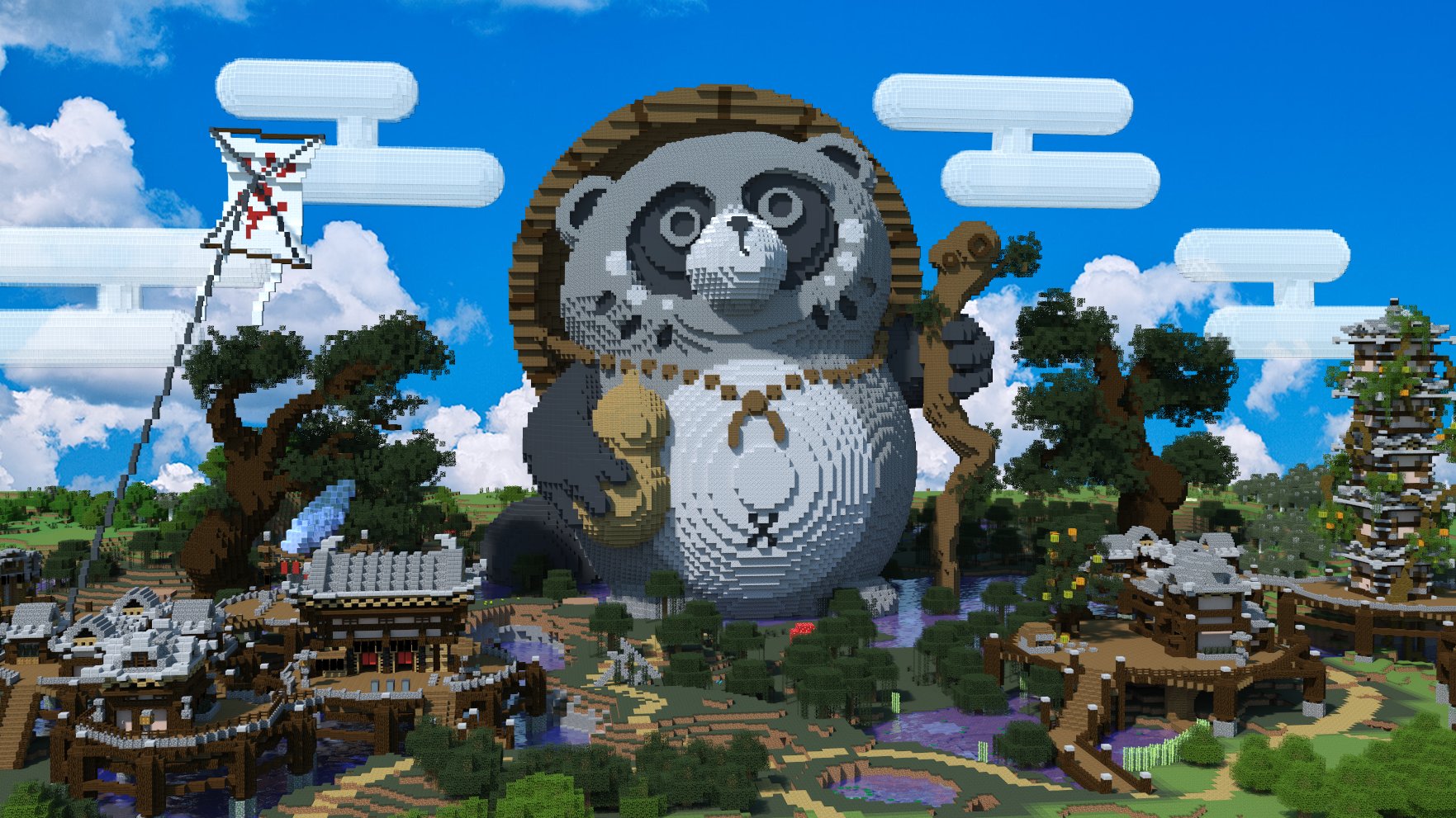 Pero マイクラ造形 マインクラフトで大狸の村作りました Minecraft マイクラ Minecraftmarketplace T Co K43lid0kiz Twitter